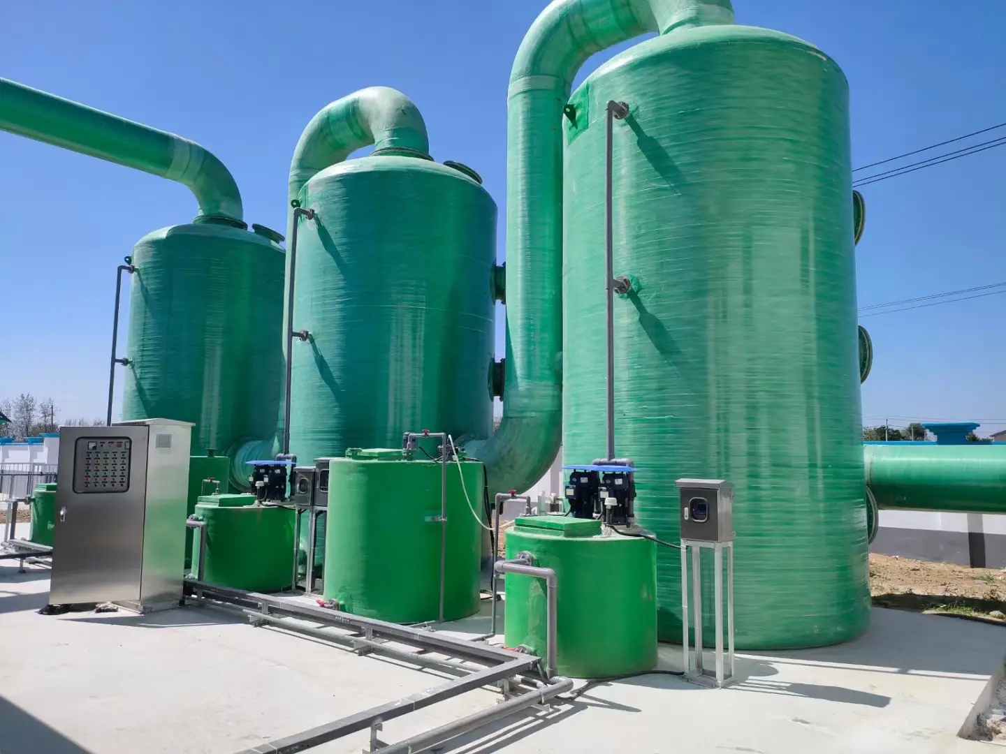 A玻璃鋼堿洗塔主要用于處理哪些工業廢氣